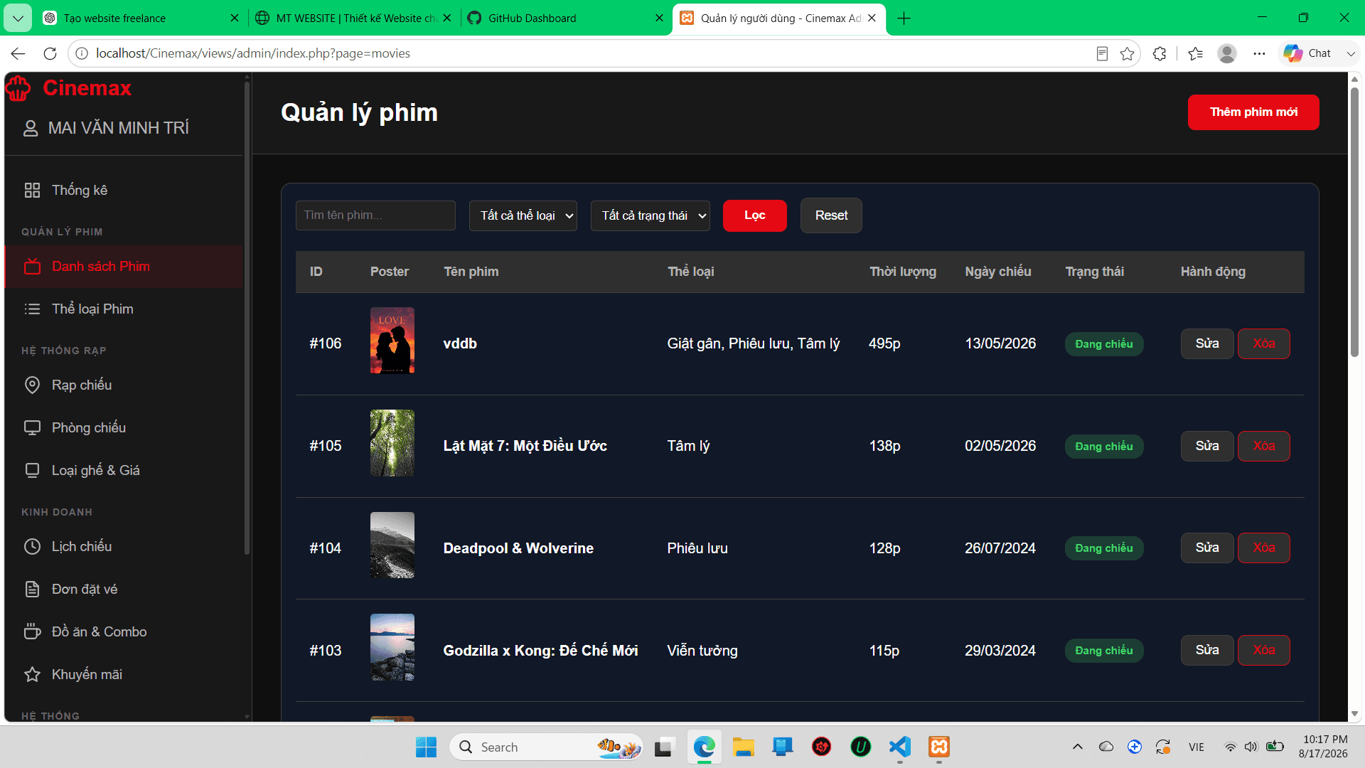 Ảnh giao diện Cinemax