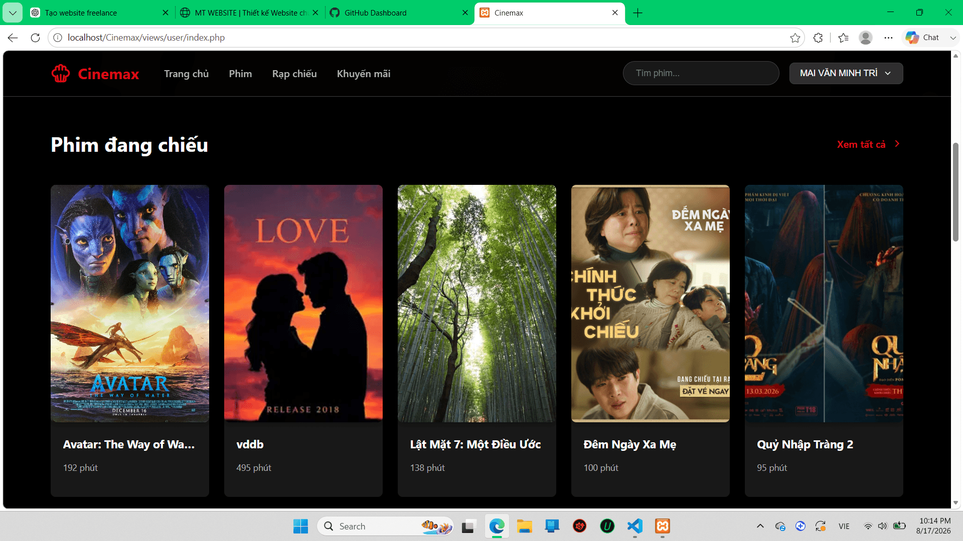 Ảnh giao diện Cinemax